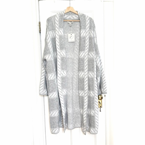 By Design Gray Chloe Oversize Long Cardigan, Size 2X, NWT - Picture 4 of 9